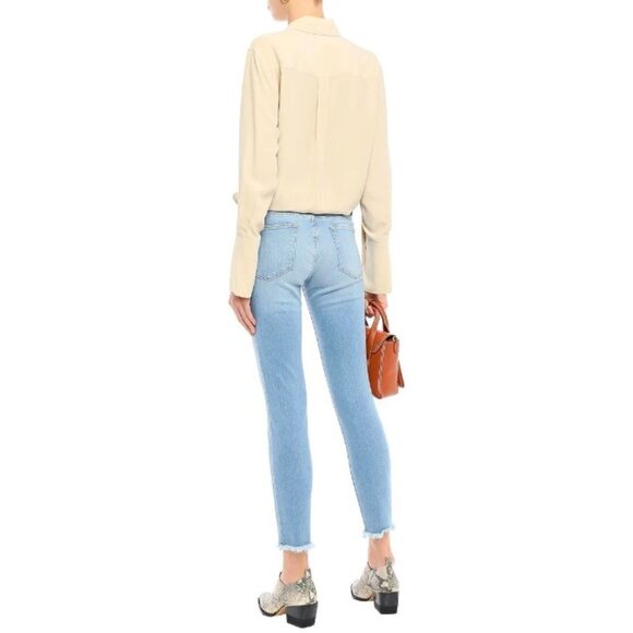 💕FRAME💕 Le High Skinny Micro Shredded Hem Jeans - Picture 13 of 16